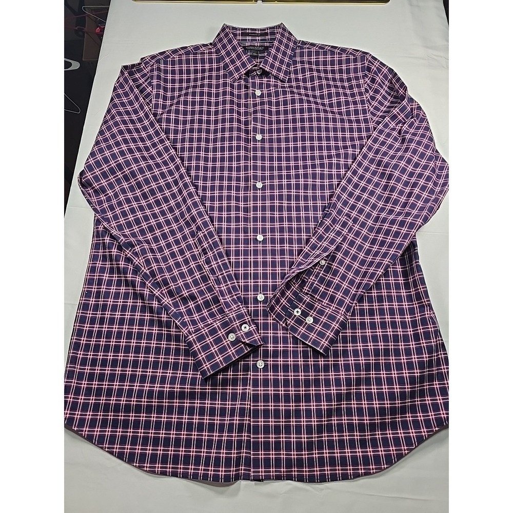 Banana Republic Plaid Button Down Shirt Large Old Money Preppy Men's